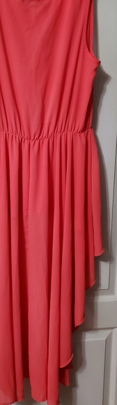 Fashion to Figure Tops - Pink Hi Lo Womans Top